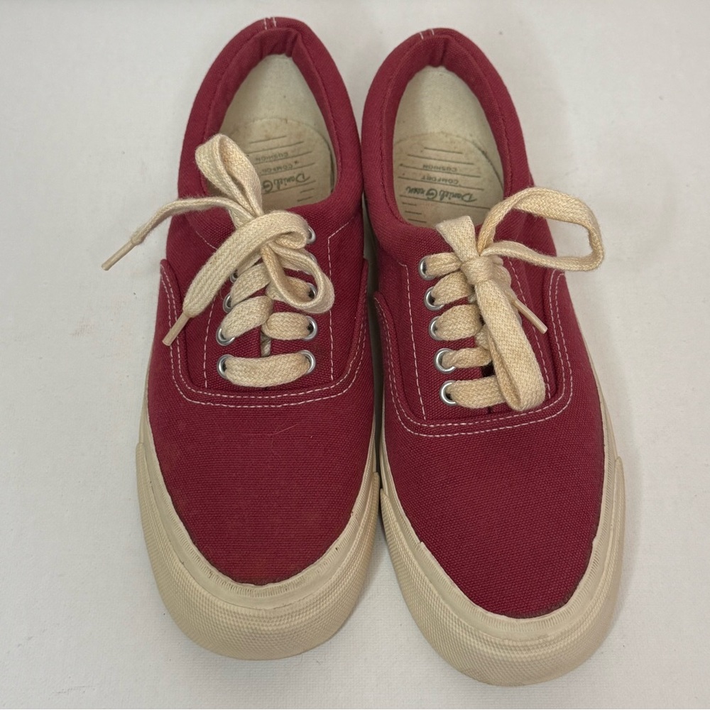 Daniel Green Red Lace Up Sneakers Women Sz 6